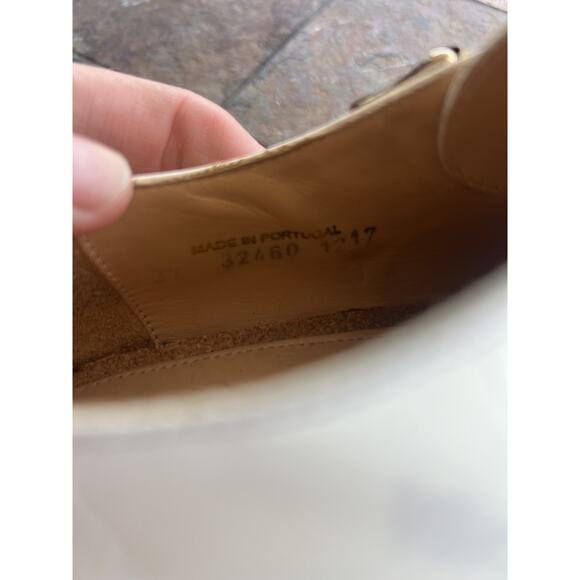 The Office Of Angela Scott Mr. Colin patent monk strap shoe Ivory, Size 37 / 6.5 - Picture 9 of 13